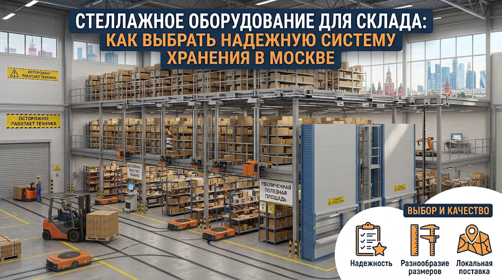Стеллажное оборудование для склада: как выбрать надежную систему хранения в Москве
